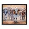 Stupell Industries Trotting Longhorn Cattle Floating Frame, design by James Corwin